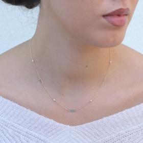 Κολιέ με Μαργαριτάρια Χρυσός Κ9 SKU-76411