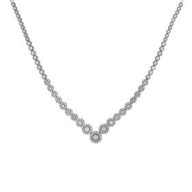 Περιδέραιο Λευκόχρυσος Κ18 με Ζιργκόν SKU-76423