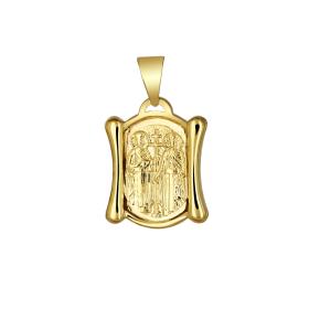 Κωνσταντινάτο Φυλαχτό με Αγίους Χρυσός Κ9 SKU-76061