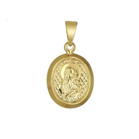 Κωνσταντινάτο Φυλαχτό Παναγία Χρυσός Κ9 SKU-76073