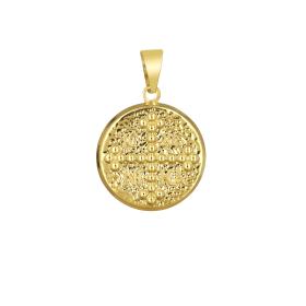 Κωνσταντινάτο Φυλαχτό Χρυσός Κ9 με Λουστρέ Φινίρισμα SKU-76083