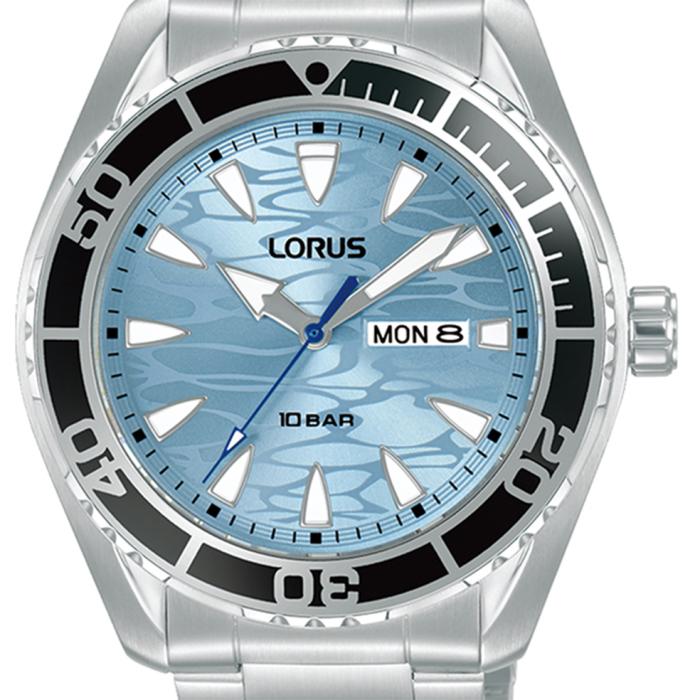 LORUS Sports Blue Dial & Silver Bracelet 