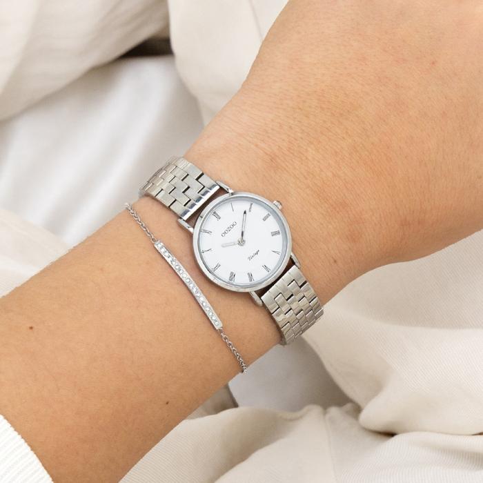 OOZOO Vintage Silver Stainless Steel Bracelet