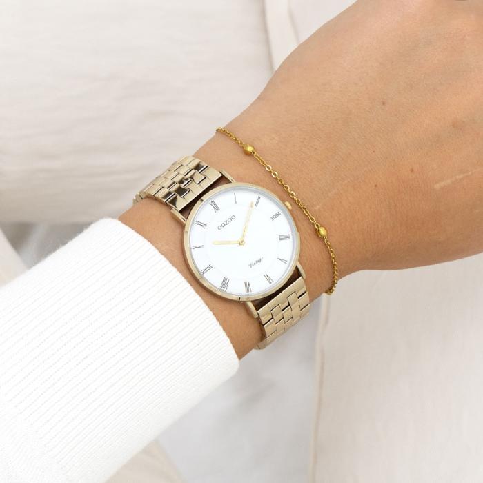 OOZOO Vintage Gold Stainless Steel Bracelet