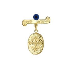 Παραμάνα με Κωνσταντινάτο & Ματάκι Χρυσός Κ9 SKU-76101