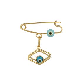 Παραμάνα με Ματάκια Χρυσός Κ9 SKU-76037