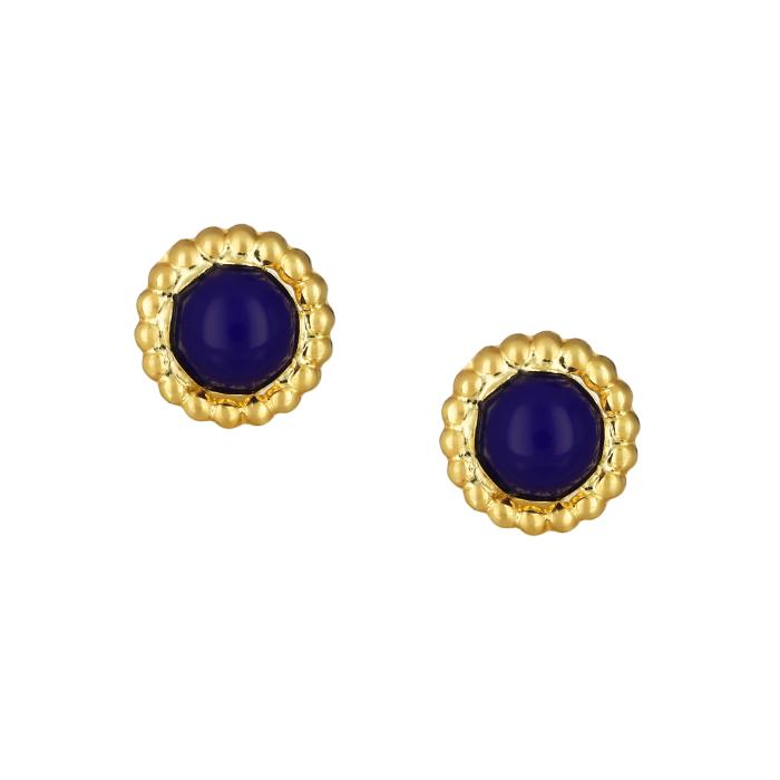Σκουλαρίκια Καρφωτά με Lapis Lazuli Χρυσός Κ9 SKU-76134