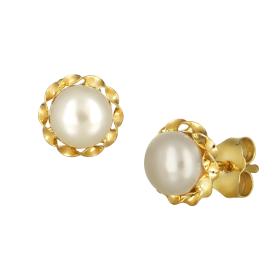 Σκουλαρίκια Καρφωτά με Μαργαριτάρια Χρυσός Κ9 SKU-76029
