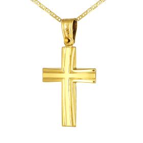 Σταυρός Ανδρικός Χρυσός Κ9 SKU-76308