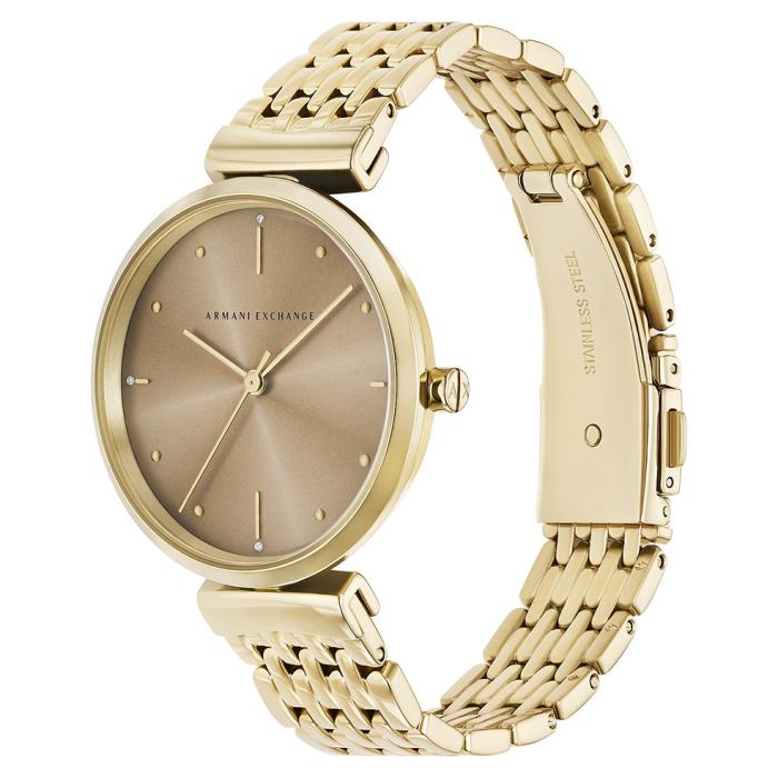 Γυναικείο Ρολόι ARMANI EXCHANGE Zoe με Καφέ Καντράν | AX5916 SKU-77985