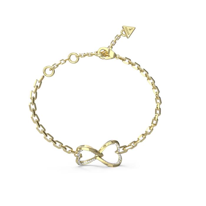 Βραχιόλι Guess Mon Amour Καρδιές Ανοξείδωτο Ατσάλι & Ζιργκόν | JUBB04618JWYGL SKU-77070