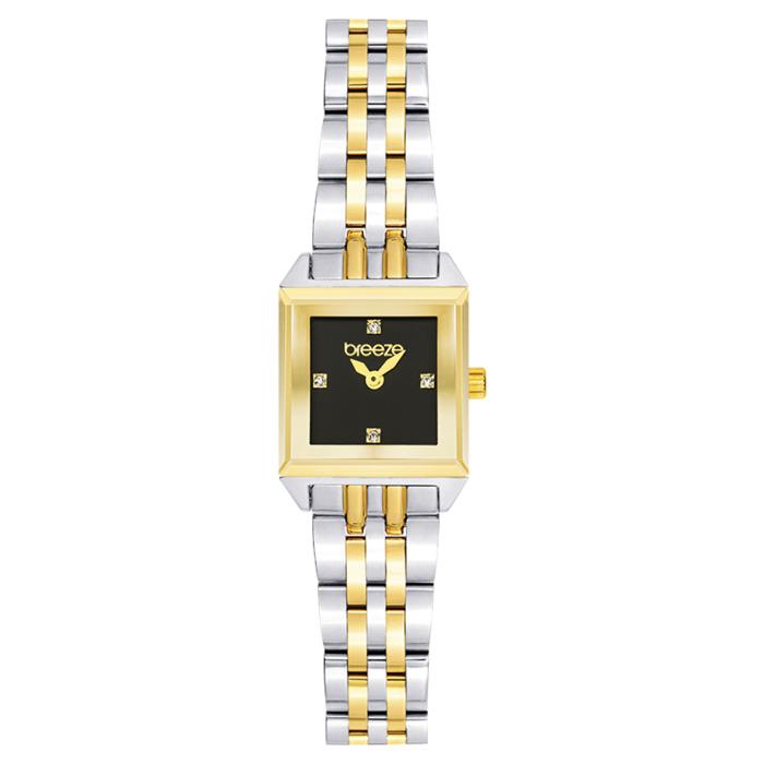 Γυναικείο Ρολόι BREEZE Impress Swarovski με Μαύρο Καντράν | 712531.5 SKU-77695