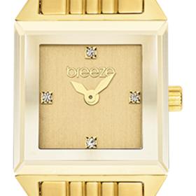 Γυναικείο Ρολόι BREEZE Impress Swarovski με Χρυσό Καντράν | 212531.2 SKU-77648