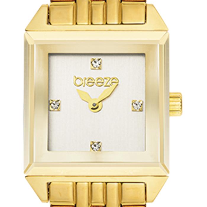 BREEZE Impress Swarovski Gold Stainless Steel Bracelet