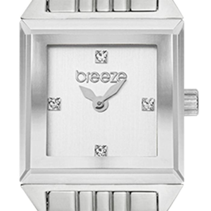 Γυναικείο Ρολόι BREEZE Impress Swarovski με Ασημί Καντράν | 612531.1 SKU-77690