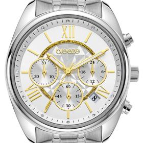 Γυναικείο Ρολόι BREEZE Poshius Swarovski με Ασημί Μπρασελέ | 612521.1 SKU-77643