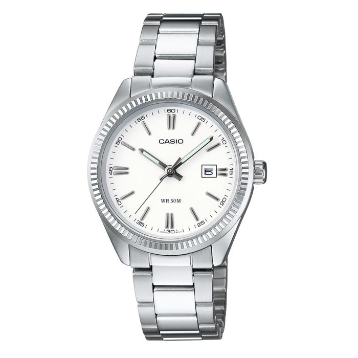 Γυναικείο Ρολόι CASIO με Ασημί Μπρασελέ | LTP-1302PD-7A1V SKU-77100