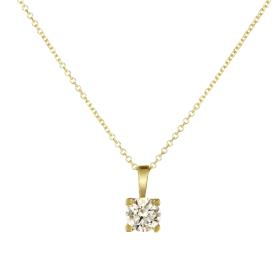 Κολιέ Γυναικείο Χρυσός Κ14 με Ζιργκόν SKU-77438