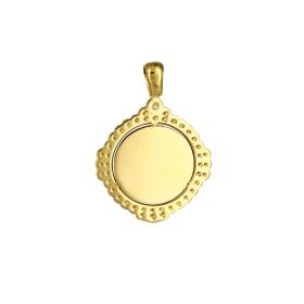 Κωνσταντινάτο Φυλαχτό Λευκόχρυσος & Χρυσός Κ9 SKU-77828