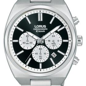 Ανδρικό Ρολόι LORUS Sports με Μαύρο Καντράν & Ασημί Μπρασελέ | RT361KX9 SKU-77954