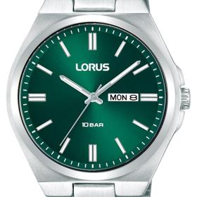 Ανδρικό Ρολόι LORUS Sports, Πράσινο Καντράν & Ασημί Μπρασελέ | RH395AX9F SKU-77957