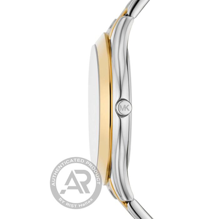 Γυναικείο Ρολόι MICHAEL KORS Slim Runway με Δίχρωμο Μπρασελέ | MK4735 SKU-77981