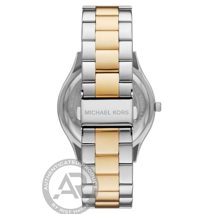 Γυναικείο Ρολόι MICHAEL KORS Slim Runway με Δίχρωμο Μπρασελέ | MK4735 SKU-77981