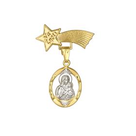 Παραμάνα με Φυλαχτό Παναγία & Ευχή Χρυσός Κ9 SKU-77451