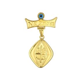 Παραμάνα με Ευχή, Κωνσταντινάτο & Ματάκι Χρυσός Κ9 SKU-77675