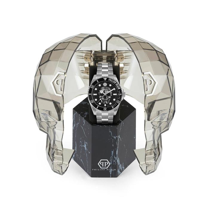 Ανδρικό Ρολόι PHILIPP PLEIN The Skull Diver με Μαύρο Καντράν | PWOAA0522 SKU-77746