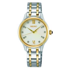 Γυναικείο Ρολόι SEIKO Caprice με Δίχρωμο Μπρασελέ | SRZ540P1 SKU-77996