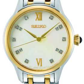 Γυναικείο Ρολόι SEIKO Caprice με Δίχρωμο Μπρασελέ | SRZ540P1 SKU-77996