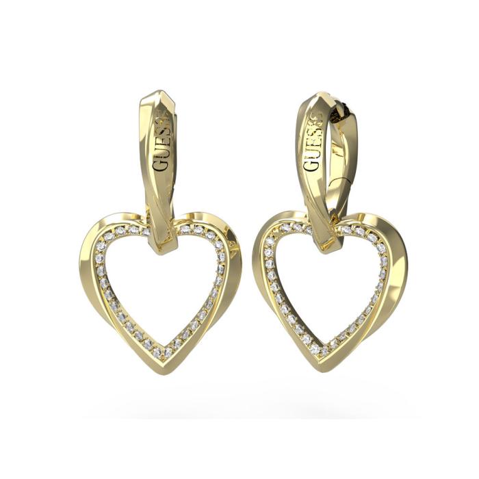 Σκουλαρίκια Guess Mon Amour Zιργκόν & Ανοξείδωτο Ατσάλι | jube04617jwygt-u SKU-77068