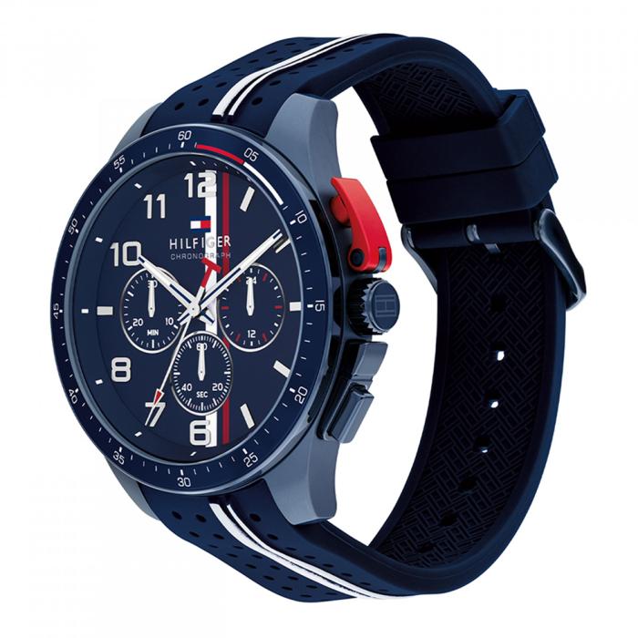 Ανδρικό Ρολόι TOMMY HILFIGER Bank με Μπλέ Καντράν | 1792169 SKU-77330