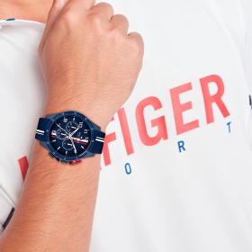 Ανδρικό Ρολόι TOMMY HILFIGER Bank με Μπλέ Καντράν | 1792169 SKU-77330