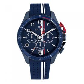 Ανδρικό Ρολόι TOMMY HILFIGER Bank με Μπλέ Καντράν | 1792169 SKU-77330