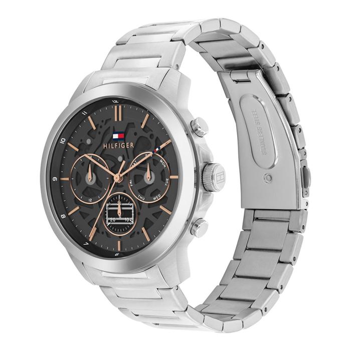Ανδρικό Ρολόι TOMMY HILFIGER με Μαύρο Καντράν | 1710683 SKU-77334