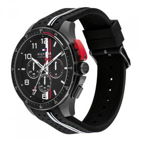 Ανδρικό Ρολόι TOMMY HILFIGER Bank με Μαύρο Καντράν | 1792168 SKU-77335