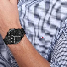 Ανδρικό Ρολόι TOMMY HILFIGER Henry με Μαύρο Καντράν | 1710685 SKU-77336