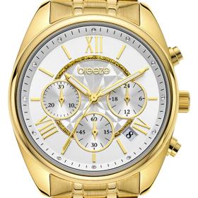 Γυναικείο Ρολόι BREEZE Poshius Swarovski με Χρυσό Μπρασελέ | 212521.8 SKU-77532