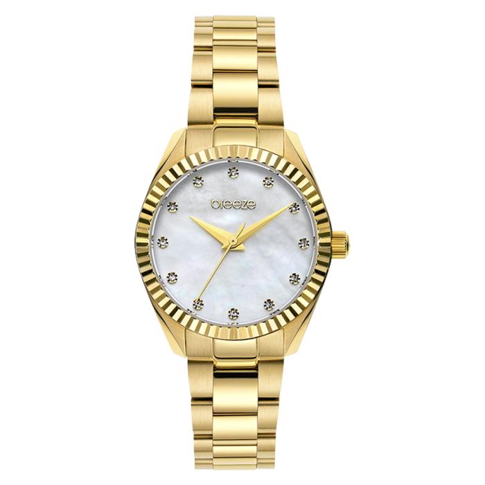 Γυναικείο Ρολόι BREEZE Estee Swarovski με Χρυσό Μπρασελέ | 212541.1 SKU-77533