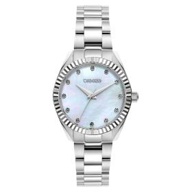 Γυναικείο Ρολόι BREEZE Estee Swarovski με Ασημί Μπρασελέ | 612541.5 SKU-77535