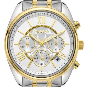 Γυναικείο Ρολόι BREEZE Poshius Swarovski με Δίχρωμο Μπρασελέ | 712521.1 SKU-77537