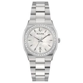 Γυναικείο Ρολόι BULOVA Surveyor Φίλντισι Καντράν & Διαμάντια | 96R245 SKU-77875