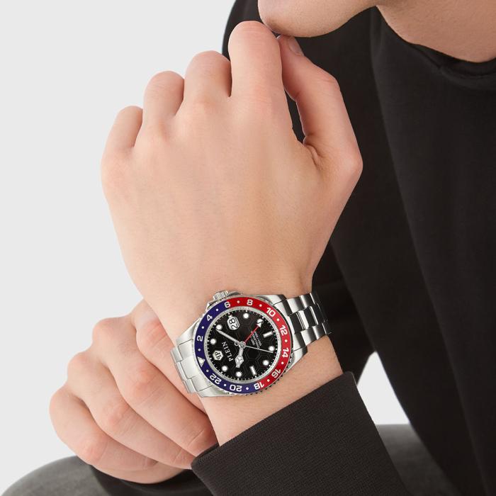 Ανδρικό Ρολόι PHILIPP PLEIN GMT-I Challenger, Μαύρο Καντράν | PWYBA0223 SKU-77740
