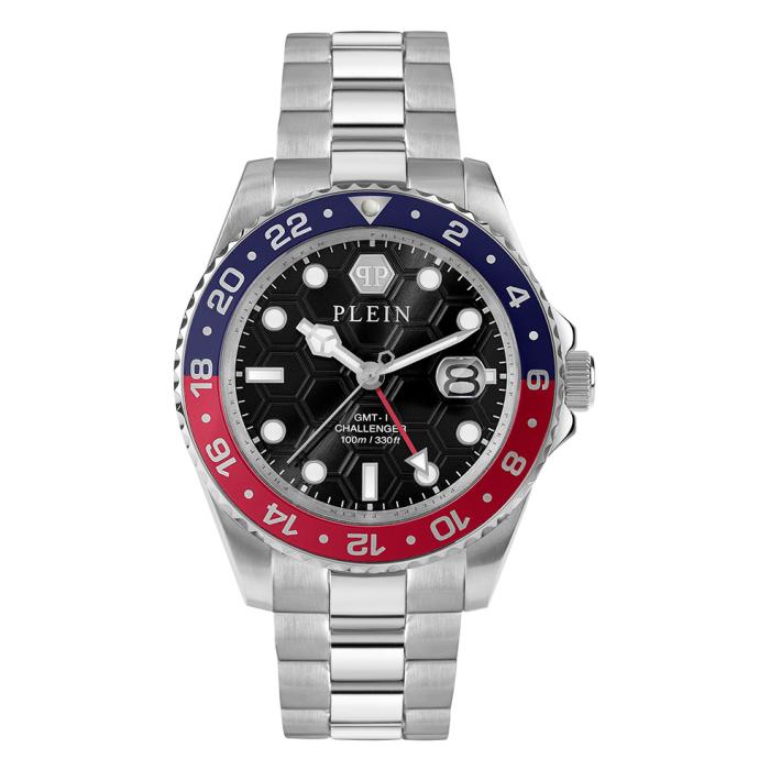 Ανδρικό Ρολόι PHILIPP PLEIN GMT-I Challenger, Μαύρο Καντράν | PWYBA0223 SKU-77740