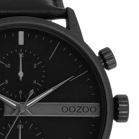 Ανδρικό Ρολόι OOZOO Timepieces Μαύρο Καντράν & Μαύρο Λουράκι | C11224 SKU-77868
