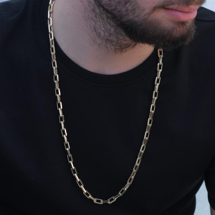 Ανδρική Αλυσίδα Χειροποίητη Χρυσός Κ14 SKU-78804