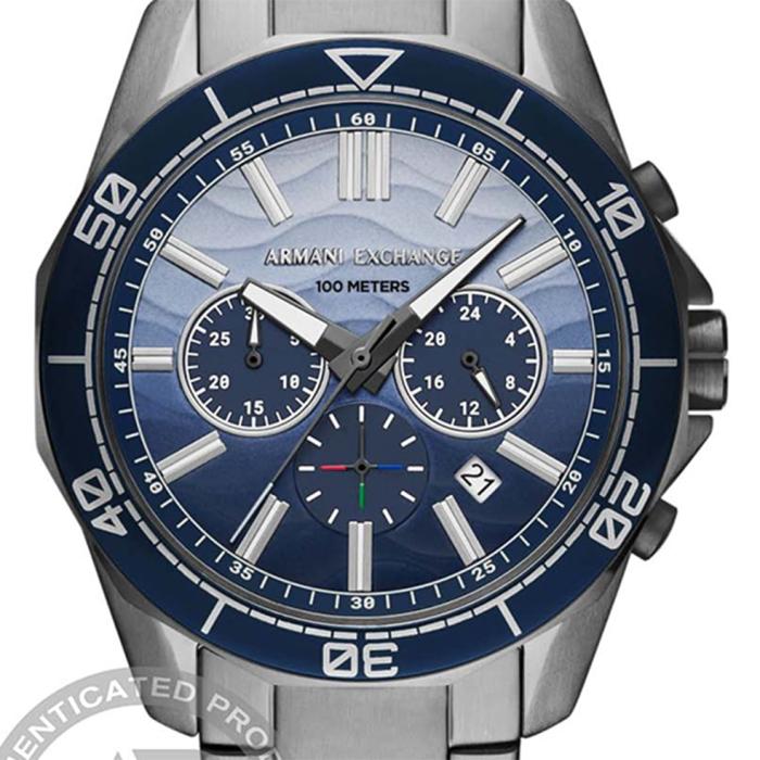Ανδρικό Ρολόι ARMANI EXCHANGE Spencer με Μπλέ Καντράν | AX1967 SKU-78198