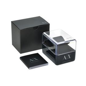 Ανδρικό Ρολόι ARMANI EXCHANGE Hampton με Μαύρο Καντράν | AX2163 SKU-78200